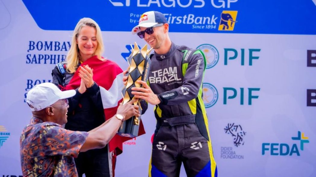 E1 Lagos GP: Sanwo-Olu presents trophy as Team Brazil emerges winner after storm delay